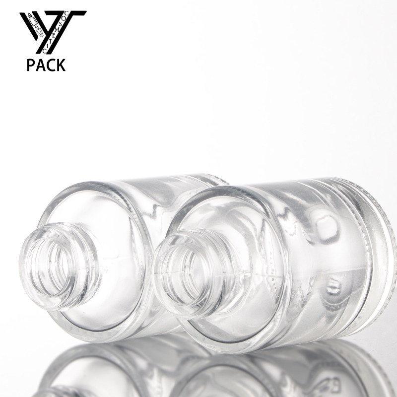 Flat Shoulder Glass Bottle